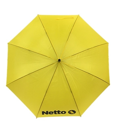 Pulgadas automáticas de la fibra de vidrio del paraguas amarillo del marco 50 con la impresión