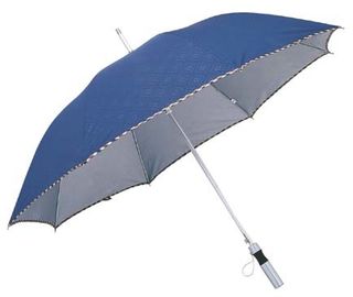 El paraguas de aluminio 8 de la manija recta de 23 pulgadas provee de costillas la pongis 190t con revestido ULTRAVIOLETA