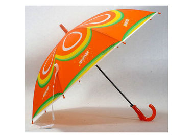 Impresión transparente del paraguas de los niños de los materiales del POE del auto del calor abierto compacto del marco metálico