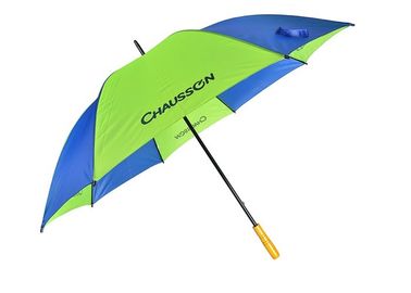U doble provee de costillas los paraguas promocionales de los regalos del marco metálico, paraguas del estilo del golf