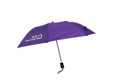 Paraguas ULTRAVIOLETA anti plegable, cierre ligero estupendo del manual del paraguas triple del doblez abierto