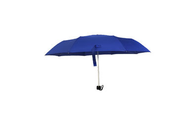 Marco ligero estupendo modificado para requisitos particulares del aluminio de la tela de la pongis del paraguas plegable azul