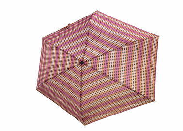 Viento abierto del mini del punto manual portátil plegable estupendo rosado del paraguas resistente