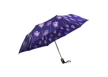 Paraguas ausente del doblez de la impresión de pantalla de seda, paraguas plegable ligero