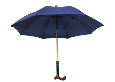 Soporte de oro de la altura ajustable que camina el paraguas del palillo, paraguas del bastón que camina para subir