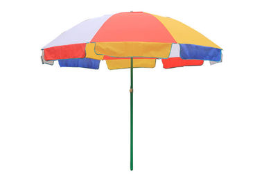 Eje de impresión de encargo ULTRAVIOLETA promocional del acero del poliéster 170g del parasol de playa
