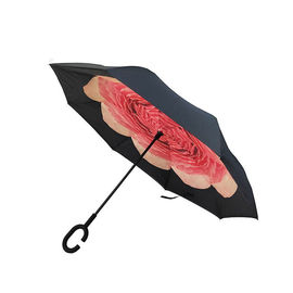 El paraguas invertido revés al revés plegable para el revés del coche dirige libremente