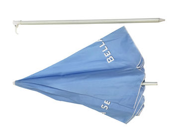 Publicidad de la impresión de encargo ULTRAVIOLETA a prueba de viento del tamaño estándar del parasol de playa
