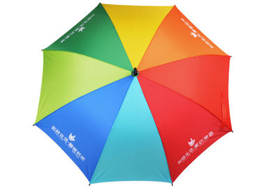 Robusto fuerte personalizada del golf del paraguas del color compacto ligero del arco iris