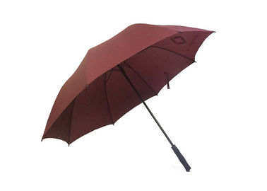 Diseño modificado para requisitos particulares paraguas enorme a prueba de viento del logotipo del golf para los fuertes vientos de las tormentas