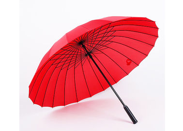 Paraguas a prueba de viento impreso de 23 señoras de la pulgada, viento fuerte del paraguas resistente