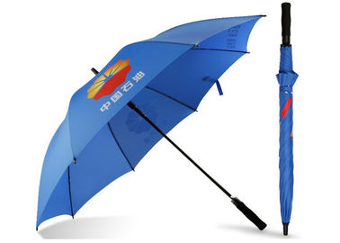 Costillas a prueba de viento del metal del negro de la fibra de carbono de los paraguas del golf de Bule para la promoción
