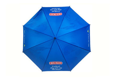 23 pulgadas de metal proveen de costillas el logotipo de seda de la impresión del papel de transferencia de calor del marco del paraguas