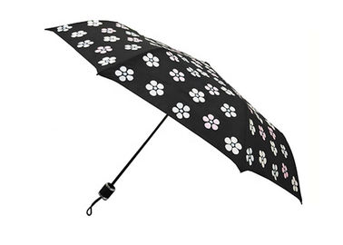 Paraguas plegable fuerte mágico del cambio del color con el eje de aluminio