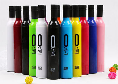 21 pulgadas de vino de la botella del paraguas de logotipo rico formado del color impreso para la promoción