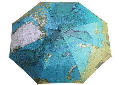 Paraguas impreso modificado para requisitos particulares de 3 dobleces, mini paraguas automático para Sun o lluvia