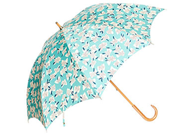 23&quot; derecho diseño doblado conveniente de la cabeza del paraguas de la manija del paraguas de madera