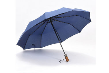 A prueba de viento fuerte plegable modificada para requisitos particulares del paraguas 3 automáticos de la promoción del logotipo pequeños