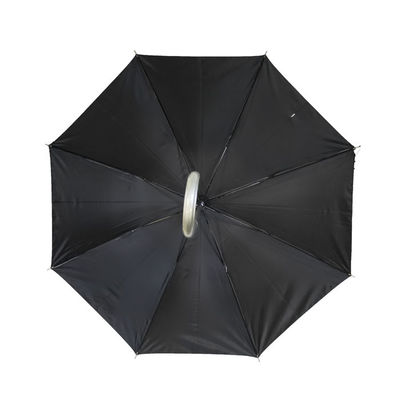 Pongis plástica Logo Golf Umbrellas de encargo del poliéster de la manija