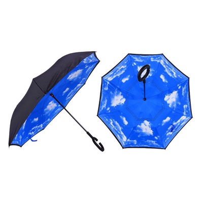 Paraguas invertido reverso al revés de la manija plástica del SGS