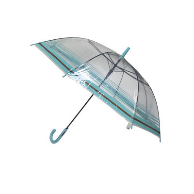 Manija abierta auto 23&quot; de J paraguas transparente de la lluvia del POE