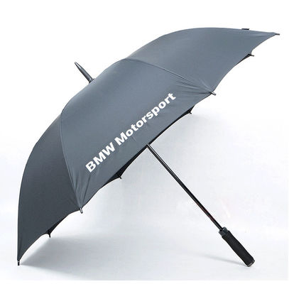 El manual de la manija de la fibra de vidrio del TUV cierra los paraguas a prueba de viento del golf
