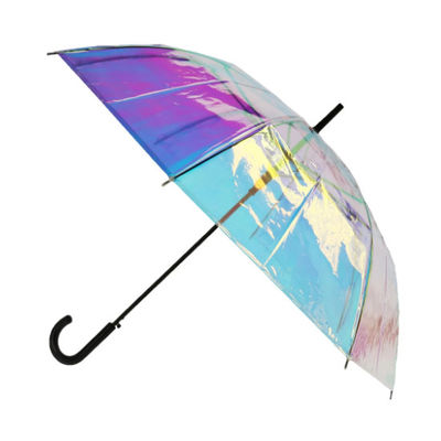 Paraguas olográfico abierto auto de Mylar Magicbrella POE