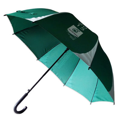 Paraguas a prueba de viento del golf del tejido de poliester de la prenda impermeable del SGS