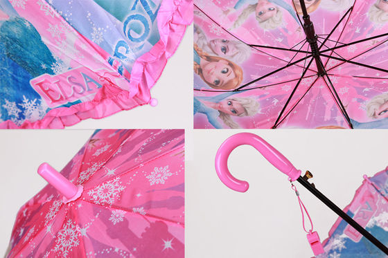 Paraguas lindo de princesa Printing J Handle Disney para los niños
