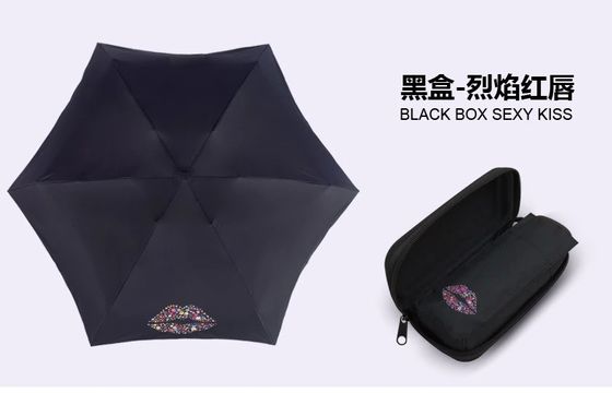 Paraguas plegable impermeable tamaño pequeño para las mujeres