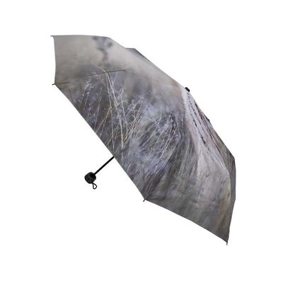 Digitaces que imprimían la plata abierta del manual cubrieron el paraguas plegable 3