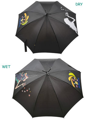 El paraguas cambiante del color de encargo único del diseño con modifica impresiones para requisitos particulares