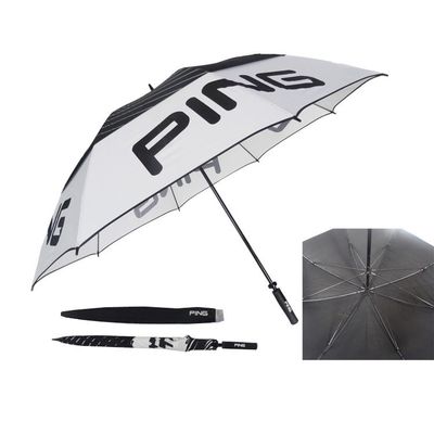 Dos paraguas a prueba de viento del golf del poliéster de la capa 27 pulgadas