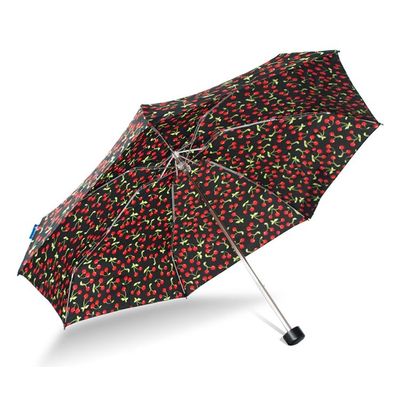 Paraguas plegable de la manija cinco plásticos ligeros de PAHS