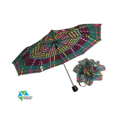 Paraguas plegable del poliéster abierto libre AZO del manual