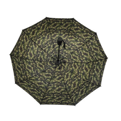 Digitaces paraguas plegable a prueba de viento impreso de la pongis de 21 pulgadas para las señoras