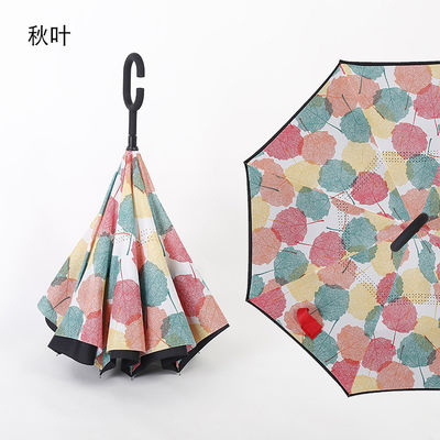 La tela invertida reversa BSCI de la pongis del paraguas de la capa doble aprobó