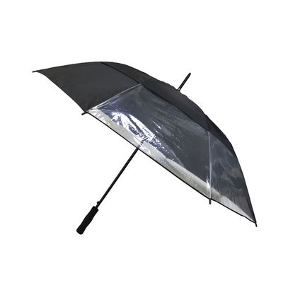 Paraguas a prueba de viento abiertos autos del golf de la pongis 190T con el panel transparente