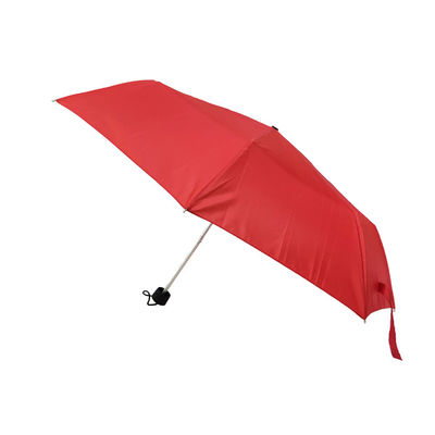 Promoción plegable del paraguas del manual del marco 3 abiertos de aluminio