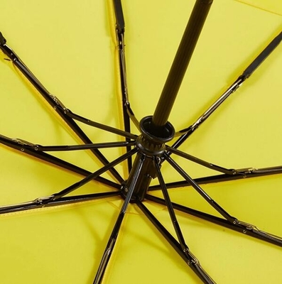 La fibra de vidrio plegable provee de costillas el paraguas a prueba de viento del acuerdo de la pongis