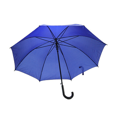 Paraguas del color sólido de la manija de J con el eje del metal de 8m m