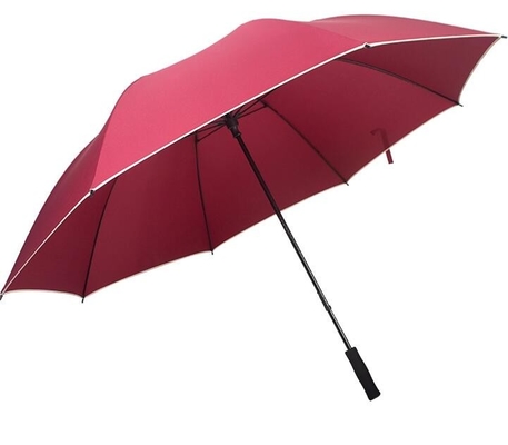 Paraguas grande del golf del tamaño del marco abierto manual de la fibra de vidrio