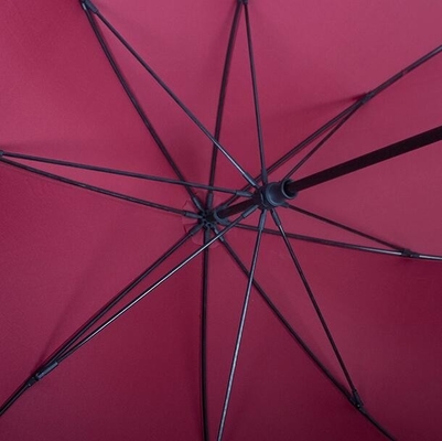 Paraguas grande del golf del tamaño del marco abierto manual de la fibra de vidrio