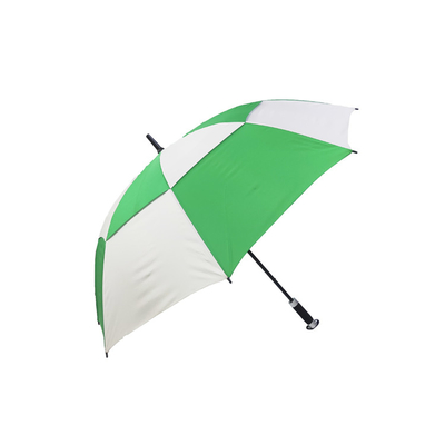68&quot; paraguas doble del golf del toldo con el marco de la fibra de vidrio