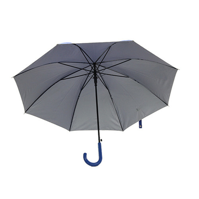 Paraguas de capa ULTRAVIOLETA de la tela de la pongis del color de encargo con la manija de J