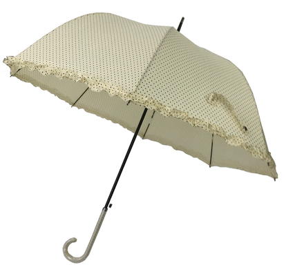 Diámetro automático el 105CM del paraguas de las señoras de la pongis de RPET con la manija plástica de J