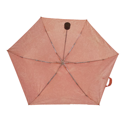 Fibra de vidrio a prueba de viento 5 Mini Pocket Umbrella With plegable EVA Case