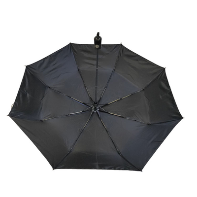 Paraguas plegable automático a prueba de viento del poliéster del OEM 190T para el negocio