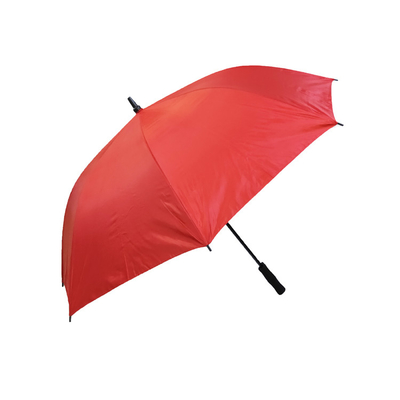 Paraguas recto del tejido de poliester ULTRAVIOLETA de la protección 190T con la capa de plata