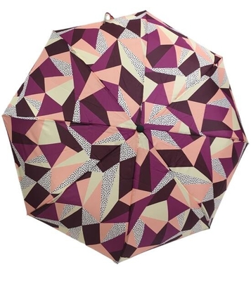 Paraguas plegable a prueba de viento de impresión floral 21&quot; del marco metálico x8k